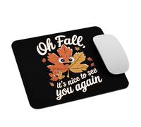Linda Temporada De Otoño. Oh, Otoño, Es Un Placer Verte De Nuevo. Mouse Pad Bordes Cosidos Mousepad Lavable Alfombrilla De Ratón para Oficina Hogar Gaming 25X30Cm