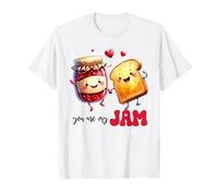 Linda Tostada de Mermelada Pareja de San Valentín Camiseta