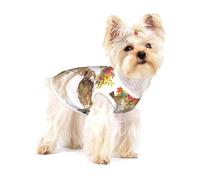Linda Vaca de Acuarela,Camiseta de algodón sin Mangas para Mascotas, Chaleco Transpirable, Suave y elástico para Cachorros,L