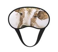 Linda vaca de acuarela, Cubiertas oculares completas, antifaces para dormir que bloquean la luz, orejeras opacas para dormir