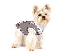 Linda Vaca de Dibujos Animados Impresa,Camiseta de algodón sin Mangas para Mascotas, Chaleco Transpirable, Suave y elástico para Cachorros,M