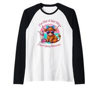Linda Vaca de Las Tierras Altas, no Soy un Desastre Picante Camiseta Manga Raglan
