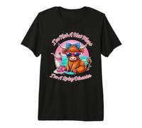 Linda Vaca de Las Tierras Altas, no Soy un Desastre Picante Camiseta Premium