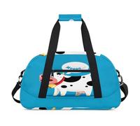 Linda vaca Mooing - Bolsas de lona para niñas y niños, bolsa de viaje de fin de semana de 24 L, bolsa de deporte para gimnasio, práctica, color, 24 L, Organizador de bolsas