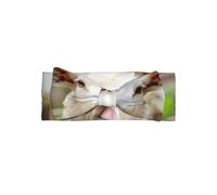 Linda y divertida diadema con lazo para bebé con diseño de lengua de oveja traviesa, delicada y sensible para recién nacidos, diademas elásticas de nailon