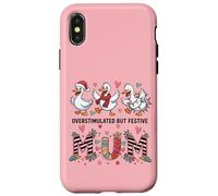 Linda y Divertida mamá irónica sobreestimulada Pero Festiva Carcasa para iPhone X/XS