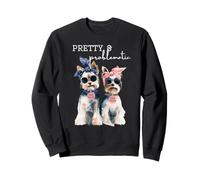 Linda y problemática Divertida Yorkie Cute Sassy Dog Lover Sudadera
