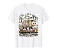Linda zarigüeya inspiradora arboleda de Arte gráfico Camiseta gráfica económica, Hombre, Blanco, L