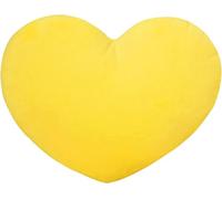 Lindas almohadas de amor en forma de corazón para el día de San Valentín, regalo del día de San Valentín para sofá, sala de estar, dormitorio (40 cm, amarillo)