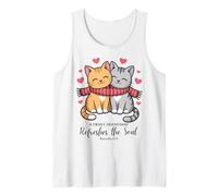 Lindas Amistades de Gatos Amigos Cristianos Chicas Que aman Camiseta sin Mangas