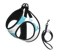 Lindas Ballenas Azules,Arnés para Mascotas, arnés Reflectante Ajustable para Perros,S