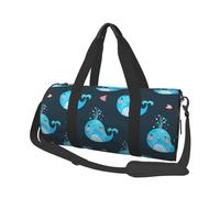 Lindas Ballenas y Peces, Bolsa de Viaje de Gran Capacidad, Bolso Redondo, Bolsa de Viaje Deportiva, Bolsa de Mano, Bolsa de Fitness