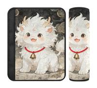 Lindas bestias míticas de la antigua mitología china, 2 almohadillas para correa de asiento de coche, evita que el cinturón de seguridad corte en el cuello, funda para cinturón de seguridad para