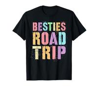Lindas Besties Road Trip Vacaciones Surf Vacay Beach Matching Camiseta