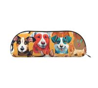 Lindas bolsas de cosméticos con estampado de muñeco de nieve para mujer, bolsa de maquillaje, bolsa de almacenamiento de viaje, neceser de aseo y estuche para lápices, Lindo perro pug, Talla única