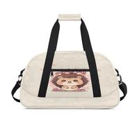 Lindas bolsas de lona de erizo para mujeres, hombres, niños, niñas, niños, bolsa de viaje de fin de semana, bolsa de viaje de 24 L, bolsa de deporte para gimnasio, bolsa de práctica, color, 24 L,