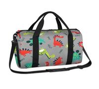 Lindas bolsas de lona deportivas con diseño de dinosaurios, para fin de semana, para pasar la noche, para viajes, gimnasio, equipaje, para niños, niñas, niños, mujeres y hombres