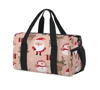 Lindas bolsas de lona deportivas con diseño de Papá Noel, ciervo, muñeco de nieve, para niños, niñas, mujeres, hombres, lindas bolsas de viaje para fin de semana, para llevar al gimnasio, bolsas de