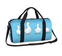 Lindas bolsas de lona deportivas con diseño de pato de animales, bolsa de fin de semana, bolsa de viaje casual, bolsa de viaje para gimnasio, bolsa de lona para niños, niñas, niños, mujeres y hombres