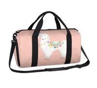 Lindas bolsas de lona deportivas con estampado de llama, para fin de semana, para pasar la noche, para viajes, gimnasio, equipaje, para niños, niñas, niños, mujeres y hombres