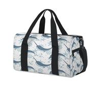 Lindas bolsas de lona deportivas con temática de delfines y océanos para niños, niñas, mujeres, hombres, para fin de semana, para viajes, gimnasio, uso casual