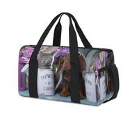 Lindas bolsas de lona deportivas para cachorros, niñas, niños, mujeres, hombres, gatitos, animales, durante la noche, fin de semana, bolsa de viaje para llevar al gimnasio, bolsas de lona casuales