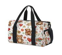 Lindas bolsas de lona deportivas para el día de San Valentín, para niños, niñas, mujeres, hombres, para fin de semana, para viajes, gimnasio, uso casual