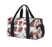 Lindas bolsas de lona deportivas para perros salchicha para niños, niñas, niños, mujeres y hombres, bolsa de viaje para fin de semana, bolsa de viaje casual para llevar al gimnasio