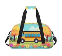 Lindas bolsas de lona para autobús y coche, para mujeres, hombres, niños, niñas, niños, durante la noche, fin de semana, bolsa de viaje de 24 litros, bolsa de deporte, gimnasio, bolsa de práctica,