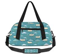 Lindas bolsas de lona para niños, ovejas pequeñas, ligeras para deportes, gimnasio, para niños, para llevar durante la noche, para fin de semana, viajes, baile, etc, Lindo animal., 18.5L x 7.8W x 9.4H