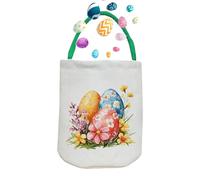 Lindas bolsas de Pascua, canasta de Pascua divertida y vacía | Bolsa de almacenamiento de bolso de gran capacidad para dulces,Barda de cestería del organizador de decoración de fiesta para huevos, dul