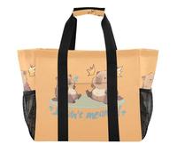 Lindas bolsas de playa Capybara I Didn't Mean It para mujer, grandes, impermeables, bolsa de playa, bolsa de viaje, piscina, yoga, enfermera, compras