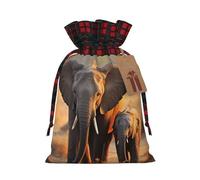 Lindas bolsas de regalo de Navidad para bebé y mamá con etiquetas y lazos cinta, bolsa de regalo de Navidad con cordón, bolsa de regalo de Navidad reutilizable para fiestas de fin de año