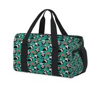 Lindas bolsas deportivas de bulldog francés para niños, niñas, mujeres, hombres, perros, bulldog durante la noche, fin de semana, bolsa de viaje para llevar al gimnasio, bolsas de lona casuales