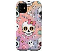 Lindas calaveras kawaii de Halloween en colores pastel Carcasa para iPhone 11