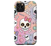 Lindas calaveras kawaii de Halloween en colores pastel Carcasa para iPhone 11 Pro