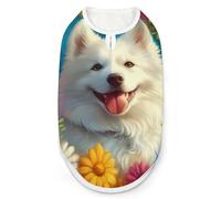 Lindas camisas de perro samoyedo, ropa para mascotas, camiseta sin mangas para gatos y cachorros, talla L