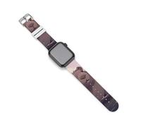 Lindas correas de silicona de repuesto para reloj de conejillos de indias, compatibles con Apple Watch, 42mm/44mm, Acero inoxidable, Amatista
