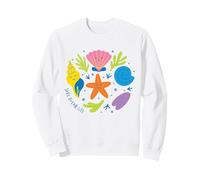 Lindas Criaturas del océano Estrella de mar Shell Salvar Vida Marina Dibujos Animados Sudadera