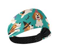 Lindas diademas de perro con diseño de calabaza, Halloween, Poltergeist, para mujer, bandas elásticas para el sudor, para maquillaje, maquillaje, tenis, lavado facial, accesorios para el cabello de