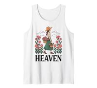 Lindas Flores de Dedo Verde Jardinero Jardinero Cottagecore Camiseta sin Mangas