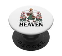 Lindas Flores de Dedo Verde Jardinero Jardinero Cottagecore PopSockets PopGrip Adhesivo