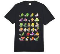Lindas Frutas Y Verduras Alfabeto ABC Jardín Vegano Comfort Colors Adult Heavyweight T-Shirt