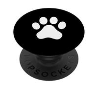 Lindas Huellas de Gatos, Simples, Amantes de los Gatos, Huellas de Animales de un Punto PopSockets PopGrip Adhesivo
