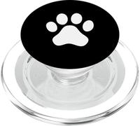 Lindas Huellas de Gatos, Simples, Amantes de los Gatos, Huellas de Animales de un Punto PopSockets PopGrip para MagSafe