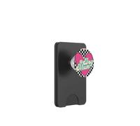 Lindas Huellas de Huellas de corazón Rosa con Texto en inglés Say Happy Mother's Day PopSockets PopWallet para MagSafe