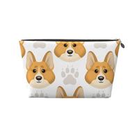 Lindas Huellas de Patas de Cara de Perro, Bolsa de artículos de tocador Bolsa de Maquillaje Bolsa de cosméticos Bolsa de artículos de tocador de Viaje portátil