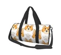 Lindas Huellas de Patas de Cara de Perro, Bolsa de Viaje de Gran Capacidad, Bolso Redondo, Bolsa de Viaje Deportiva, Bolsa de Mano, Bolsa de Fitness