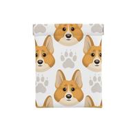 Lindas Huellas de Patas de Cara de Perro, Squeeze Top Wallet Bolsa de Almacenamiento para Mujer Monedero pequeño Bolsa de Cambio