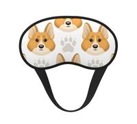 Lindas huellas de patas de perro, Cubiertas oculares completas, antifaces para dormir que bloquean la luz, orejeras opacas para dormir